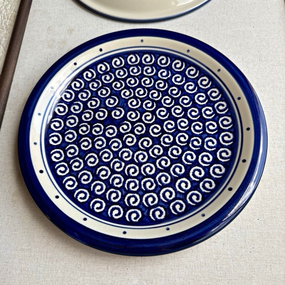Boleslawiec Other - Genuine Bolesławiec 11 inch hand-painted plates from Poland.  Antique vintage